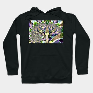 Colourful Palm Shaped Fractal Hoodie